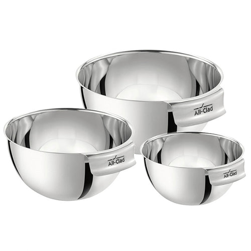 Mixing Bowls - Stainless Steel - Set of 3 - Mitch's Kitch